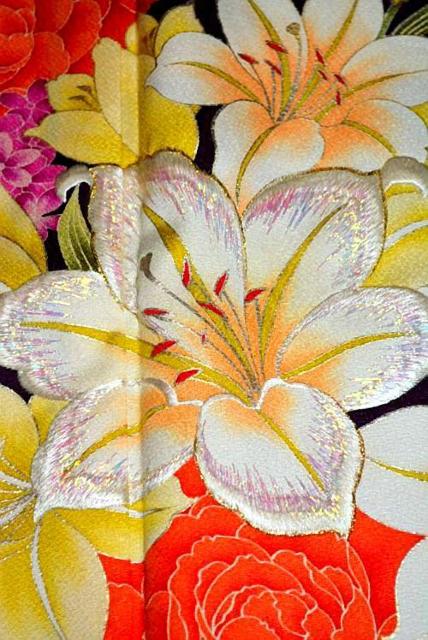 振袖 中古 送料無料 最高峰 未使用品 金彩 シシュウ 花束文 花柄 身丈172.5cm 裄丈67.5cm 成人式 T3634 < 女性ファッション 振袖 中古 送料無料 最高峰 未使用品 金彩 シシュウ 花束文 花柄 身丈172.5cm 裄丈67.5cm 成人式 T3634 < 女性ファッションの