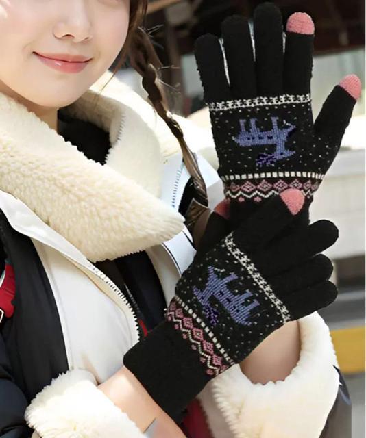 送料無料 新品 トナカイ柄手袋タッチパネル対応ニット手袋 < 女性ファッション 送料無料 新品 トナカイ柄手袋タッチパネル対応ニット手袋 < 女性ファッションの