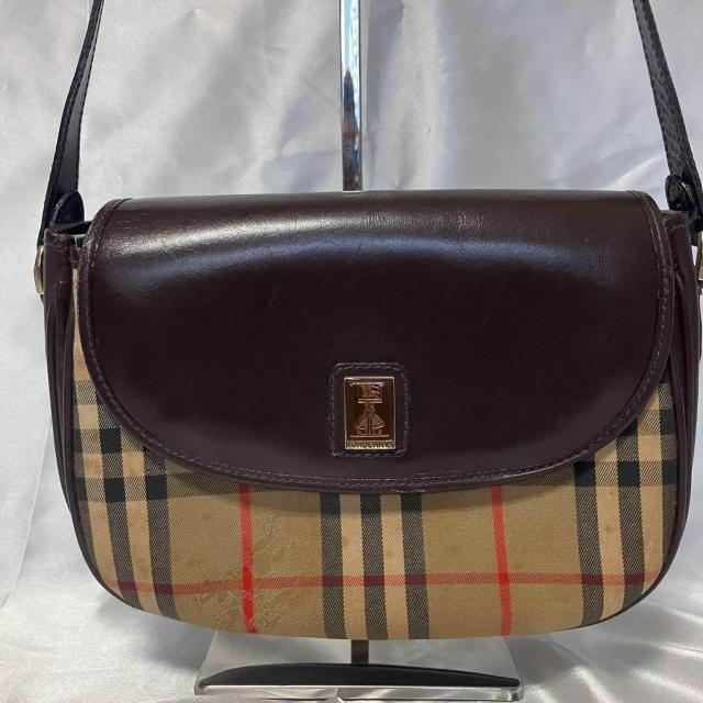 BURBERRY バーバリー ノバチェック ショルダーバッグ ボルドー ヴィンテージ < ブランド BURBERRY バーバリー ノバチェック ショルダーバッグ ボルドー ヴィンテージ < ブランドの