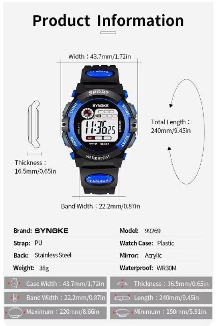 Synoke�@�q���@�L�b�Y �r���v�@�f�W�^���@�E�H�b�`�@�u���b�N�@�u���[�@�����Y�@�j�� ���@�\�@�d�q���v�@�X�|�[�c�@�h���@80 �� �j���A�N�Z�T���[/���v�� 