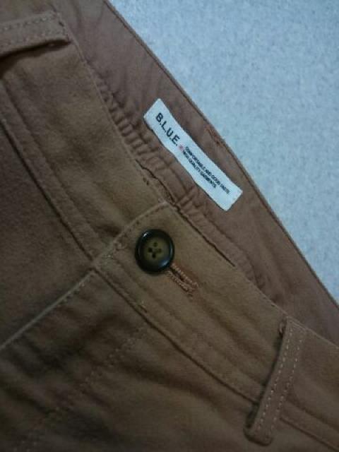 *B.L.U.E.* キモウコットン ハーフパンツ L キャメル < ブランド *B.L.U.E.* キモウコットン ハーフパンツ L キャメル < ブランドの
