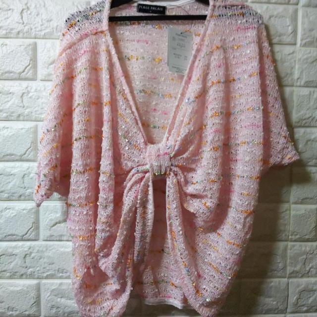 PLAGE PALAIS★新品★リボンヤーンニット/ピンク < 女性ファッション  PLAGE PALAIS★新品★リボンヤーンニット/ピンク  < 女性ファッションの