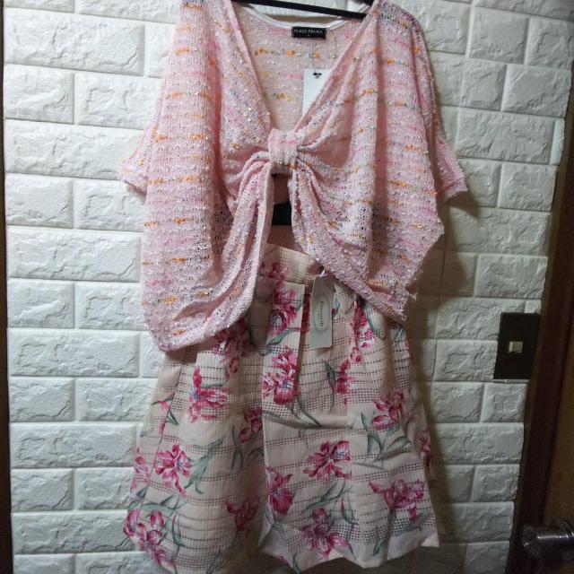 PLAGE PALAIS★新品★リボンヤーンニット/ピンク < 女性ファッション  PLAGE PALAIS★新品★リボンヤーンニット/ピンク < 女性ファッションの