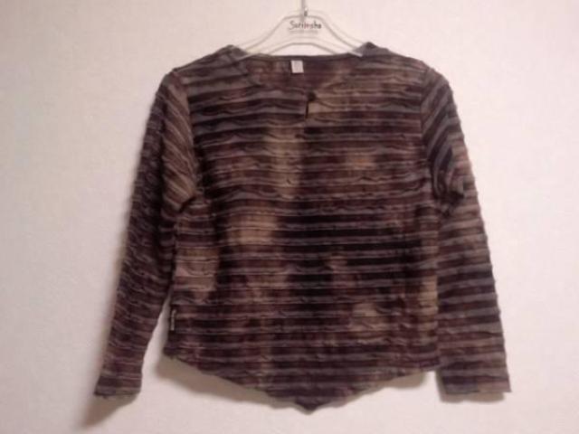 THE DENIM ボーダー&フリルが可愛いトップス 子供服 男女兼 < キッズ/ベビー  THE DENIM ボーダー&フリルが可愛いトップス 子供服 男女兼  < キッズ/ベビーの