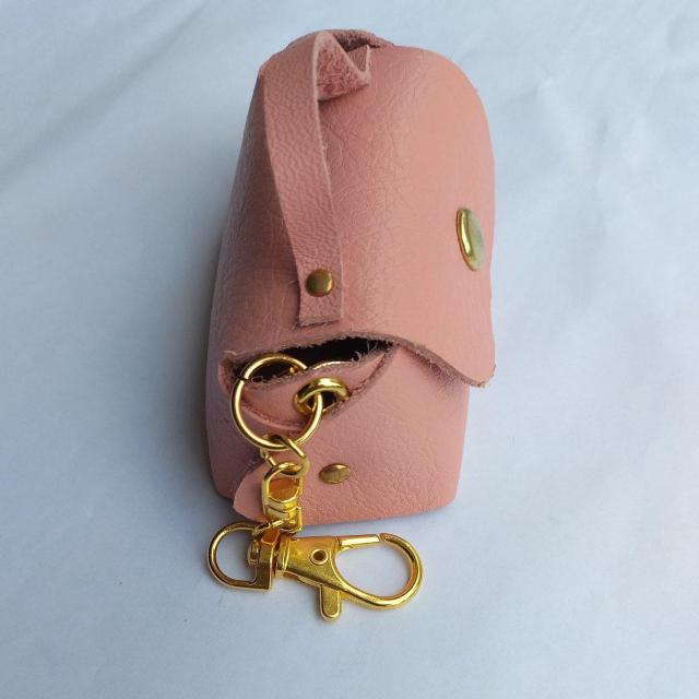 DIY 本革 ミニバッグ ピンク キーホルダー < ペット/手芸/園芸  DIY 本革 ミニバッグ ピンク キーホルダー < ペット/手芸/園芸の