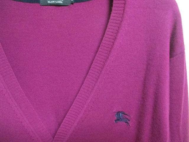 ☆BURBERRY BLACK LABEL バーバリーブラックレーベル 羊毛 ニット カーディガン/メンズ/3 < ブランド  ☆BURBERRY BLACK LABEL バーバリーブラックレーベル 羊毛 ニット カーディガン/メンズ/3 < ブランドの