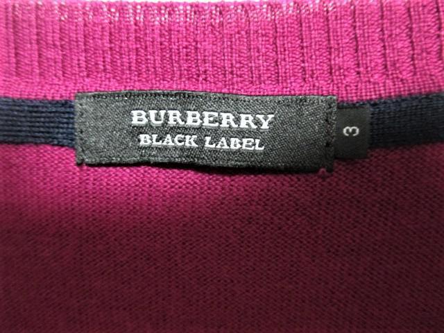 ☆BURBERRY BLACK LABEL バーバリーブラックレーベル 羊毛 ニット カーディガン/メンズ/3 < ブランド  ☆BURBERRY BLACK LABEL バーバリーブラックレーベル 羊毛 ニット カーディガン/メンズ/3 < ブランドの