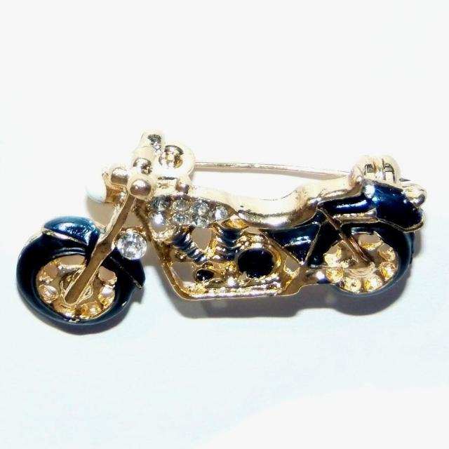 2個 バイク 単車 ラインストーン バッジ ブローチ ピンバッジ 赤色 黒色 < 男性アクセサリー/時計  2個 バイク 単車 ラインストーン バッジ ブローチ ピンバッジ 赤色 黒色 < 男性アクセサリー/時計の