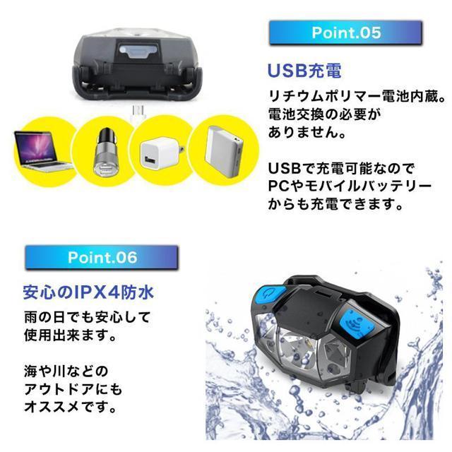 ledヘッドライト 充電式 ヘッドランプ 最強ルーメン 釣り 赤色 超強力 防水 登山 センサー機能 軽量 < レジャー/スポーツ  ledヘッドライト 充電式 ヘッドランプ 最強ルーメン 釣り 赤色 超強力 防水 登山 センサー機能 軽量 < レジャー/スポーツの