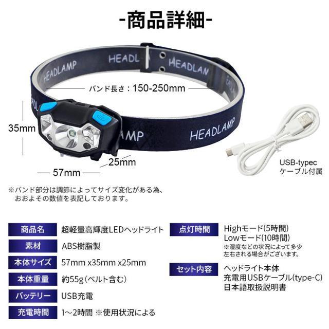 ledヘッドライト 充電式 ヘッドランプ 最強ルーメン 釣り 赤色 超強力 防水 登山 センサー機能 軽量 < レジャー/スポーツ  ledヘッドライト 充電式 ヘッドランプ 最強ルーメン 釣り 赤色 超強力 防水 登山 センサー機能 軽量 < レジャー/スポーツの