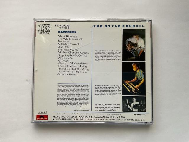 The Style Council - Cafe Bleu (�J�t�F�E�u���[) CD P33P 50032 �� CD/DVD/�r�f�I�� 