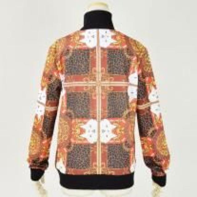 mintNeko・ネコエンブレム&ブラウンヒョウ柄切替ジャージ < ブランド mintNeko・ネコエンブレム&ブラウンヒョウ柄切替ジャージ < ブランドの