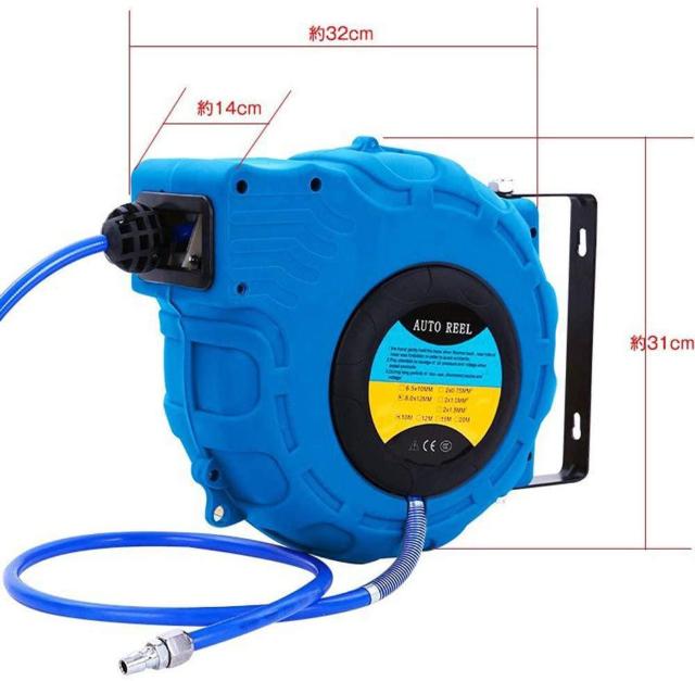 エアーホースリール 壁掛け 吊り下げ 15m 自動巻き < ペット/手芸/園芸  エアーホースリール 壁掛け 吊り下げ 15m 自動巻き < ペット/手芸/園芸の