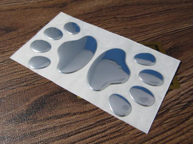 ● 送料無料! DOG 可愛いわんちゃん コーギー/ダックス 肉球 足跡型!セパレートタイプ デカール クロームメッキ仕様 新品! < 自動車/バイク ● 送料無料! DOG 可愛いわんちゃん コーギー/ダックス 肉球 足跡型!セパレートタイプ デカール クロームメッキ仕様 新品! < 自動車/バイク