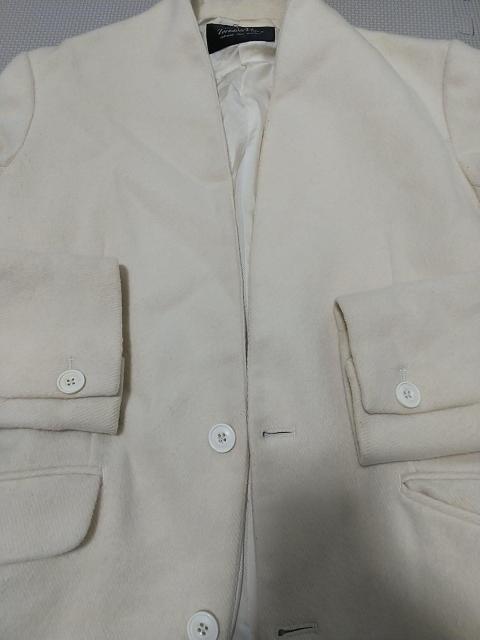 TORNADO MART ノーカラージャケット Mサイズ アイボリー クリーム色 トルネードマート お兄系 中古 コート アウター < ブランド  TORNADO MART ノーカラージャケット Mサイズ アイボリー クリーム色 トルネードマート お兄系 中古 コート アウター < ブランドの