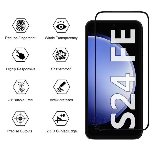 Galaxy S24 FE SCG30 ガラス フィルム 指紋認証対応 ギャラクシー s24fe フルグルー 全面接着 < 家電/AV Galaxy S24 FE SCG30 ガラス フィルム 指紋認証対応 ギャラクシー s24fe フルグルー 全面接着 < 家電/AVの