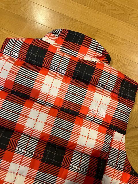 THE NORTH FACE 550 ダウンベストチェック柄 大きいsizeXL < ブランド  THE NORTH FACE 550 ダウンベストチェック柄 大きいsizeXL < ブランドの