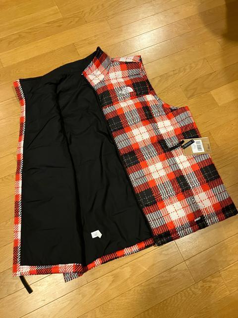 THE NORTH FACE 550 ダウンベストチェック柄 大きいsizeXL < ブランド  THE NORTH FACE 550 ダウンベストチェック柄 大きいsizeXL < ブランドの