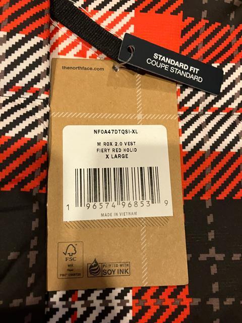 THE NORTH FACE 550 ダウンベストチェック柄 大きいsizeXL < ブランド  THE NORTH FACE 550 ダウンベストチェック柄 大きいsizeXL < ブランドの