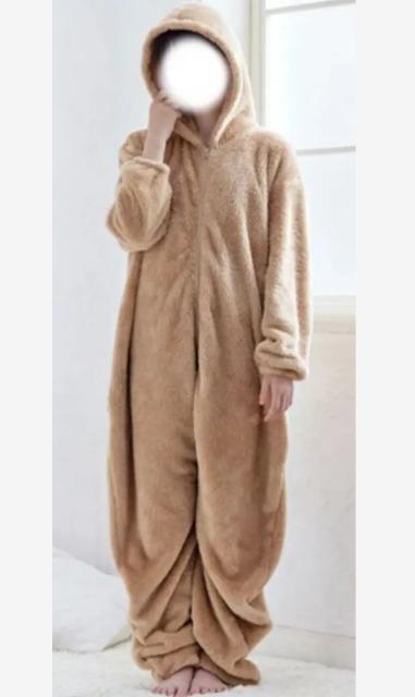 120★もこもこフリースルームウェア★ゆったりつなぎ★ベージュ★新品★送料無料 < キッズ/ベビー 120★もこもこフリースルームウェア★ゆったりつなぎ★ベージュ★新品★送料無料 < キッズ/ベビーの