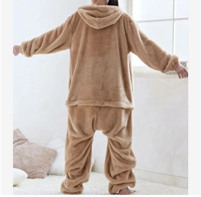 120★もこもこフリースルームウェア★ゆったりつなぎ★ベージュ★新品★送料無料 < キッズ/ベビー 120★もこもこフリースルームウェア★ゆったりつなぎ★ベージュ★新品★送料無料 < キッズ/ベビーの