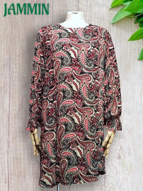 アジアンペーズリー柄チュニック★アジアン★エスニック★ヒッピー★チュニックワンピ < 女性ファッション  アジアンペーズリー柄チュニック★アジアン★エスニック★ヒッピー★チュニックワンピ  < 女性ファッションの