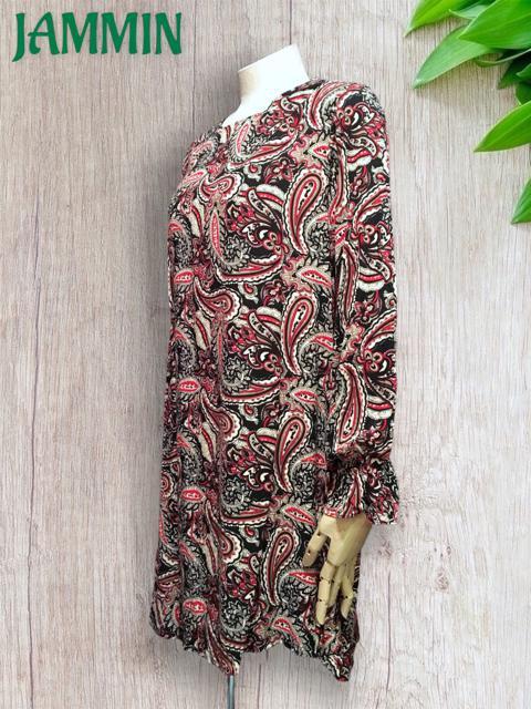 アジアンペーズリー柄チュニック★アジアン★エスニック★ヒッピー★チュニックワンピ < 女性ファッション  アジアンペーズリー柄チュニック★アジアン★エスニック★ヒッピー★チュニックワンピ < 女性ファッションの