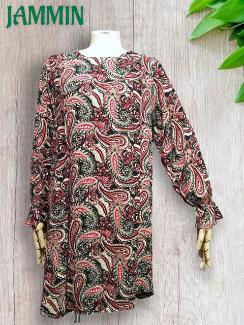 アジアンペーズリー柄チュニック★アジアン★エスニック★ヒッピー★チュニックワンピ < 女性ファッション  アジアンペーズリー柄チュニック★アジアン★エスニック★ヒッピー★チュニックワンピ < 女性ファッションの