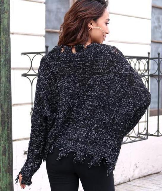 ☆LatinaダメージVネックニット☆新品未使用 < 女性ファッション  ☆LatinaダメージVネックニット☆新品未使用 < 女性ファッションの