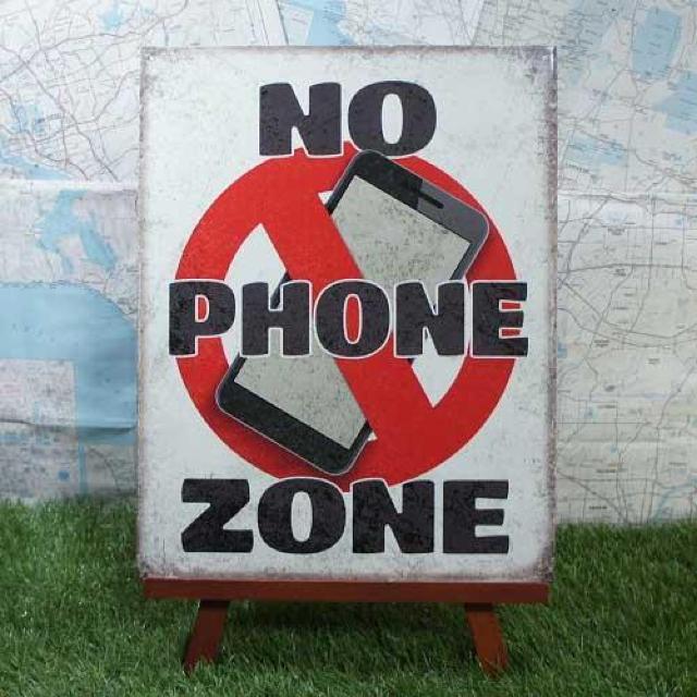 新品【ブリキ看板】No Phone Zone/携帯電話使用禁止 標識 < ホビー  新品【ブリキ看板】No Phone Zone/携帯電話使用禁止 標識  < ホビーの