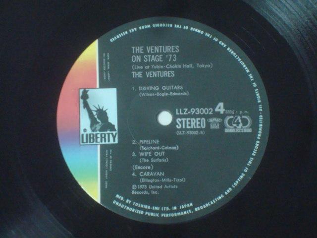 オン・ステージ`73(ON STAGE `73) / ベンチャーズ(THE VENTURES) 帯付2LP 4チャンネル < CD/DVD/ビデオ  オン・ステージ`73(ON STAGE `73) / ベンチャーズ(THE VENTURES) 帯付2LP 4チャンネル < CD/DVD/ビデオの