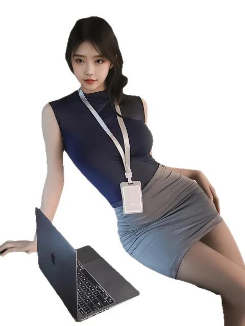 即完売注意★1590円★オフィス秘書 コスプレユニフォーム】セクシー、フェイクボタン付き、オフィスウェア(女性用)フリーサイズ < 女性ファッション  即完売注意★1590円★オフィス秘書 コスプレユニフォーム】セクシー、フェイクボタン付き、オフィスウェア(女性用)フリーサイズ < 女性ファッションの
