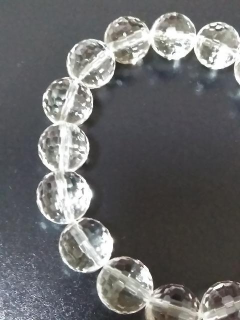 高品質☆カット水晶ブレスレット☆ < 女性アクセサリー/時計 高品質☆カット水晶ブレスレット☆ < 女性アクセサリー/時計の