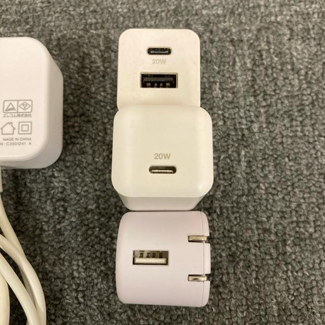 ���� ELECOM �G���R�� �[�d�� AC�A�_�v�^ 4�Z�b�g �� �Ɠd/AV�� 