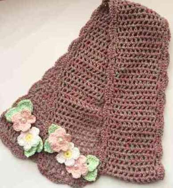 ハンドメイド 春夏ストール コットン レースの花 ナチュラル < 女性ファッション  ハンドメイド 春夏ストール コットン レースの花 ナチュラル  < 女性ファッションの