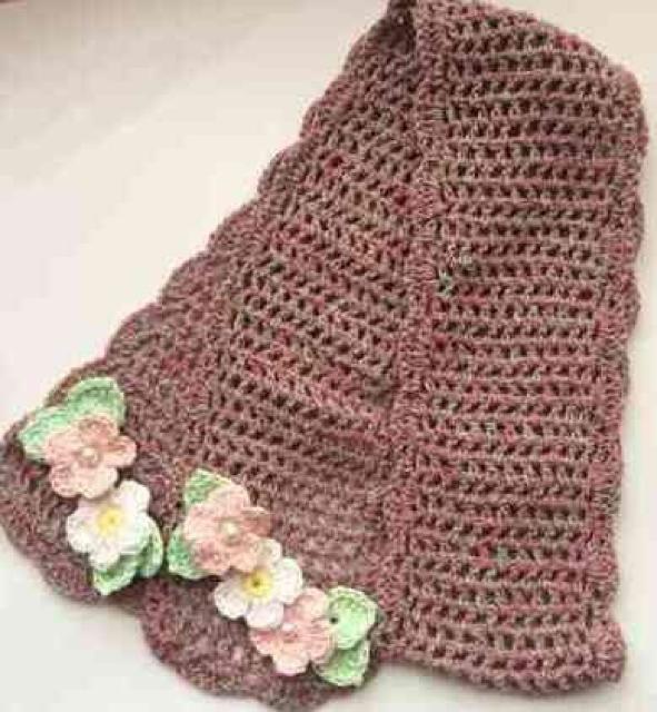 ハンドメイド 春夏ストール コットン レースの花 ナチュラル < 女性ファッション  ハンドメイド 春夏ストール コットン レースの花 ナチュラル < 女性ファッションの