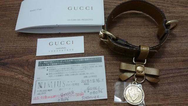 新品★未使用★正規品★GUCCIグッチ★GG柄首輪★犬猫ペット★シマ < ブランド 新品★未使用★正規品★GUCCIグッチ★GG柄首輪★犬猫ペット★シマ < ブランドの