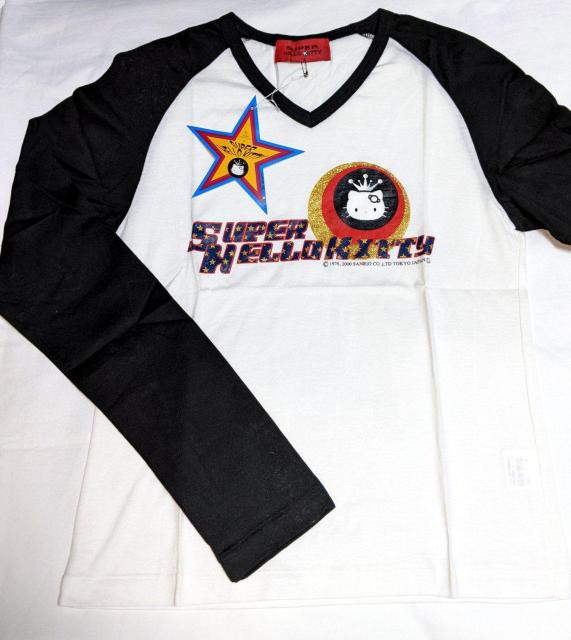 激レア 新品 M 山本寛斎 × キティ コラボ 長袖 Tシャツ スーパーハローキティ サンリオMサイズ レディース 限定 白 黒 < 女性ファッション  激レア 新品 M 山本寛斎 × キティ コラボ 長袖 Tシャツ スーパーハローキティ サンリオMサイズ レディース 限定 白 黒  < 女性ファッションの