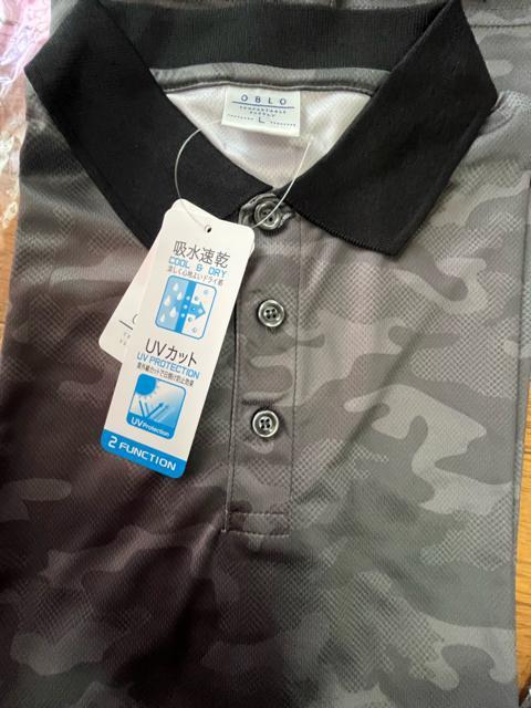 Lサイズ!高貴紳士的!渋い感じ!吸汗速乾!ツルサラッとドライ感!UVカット!半袖ポロシャツ!新品タグ付き! < 男性ファッション  Lサイズ!高貴紳士的!渋い感じ!吸汗速乾!ツルサラッとドライ感!UVカット!半袖ポロシャツ!新品タグ付き!  < 男性ファッションの