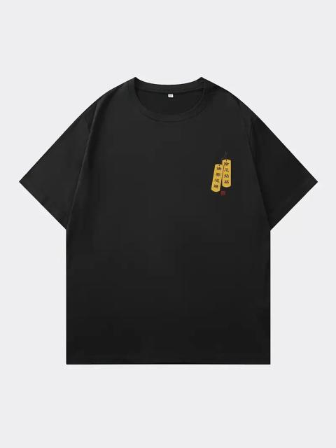 爆ヤス価格990円★メンズ東京侍プリントTシャツ - 半袖寺院と膝を意識した日本風デザイン USAサイズM(日本サイズXL相当)白 < 男性ファッション  爆ヤス価格990円★メンズ東京侍プリントTシャツ - 半袖寺院と膝を意識した日本風デザイン USAサイズM(日本サイズXL相当)白 < 男性ファッションの