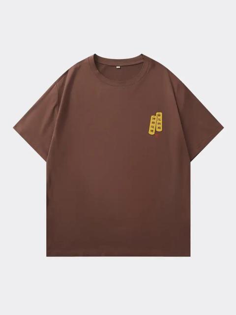 爆ヤス価格990円★メンズ東京侍プリントTシャツ - 半袖寺院と膝を意識した日本風デザイン USAサイズM(日本サイズXL相当)白 < 男性ファッション  爆ヤス価格990円★メンズ東京侍プリントTシャツ - 半袖寺院と膝を意識した日本風デザイン USAサイズM(日本サイズXL相当)白 < 男性ファッションの