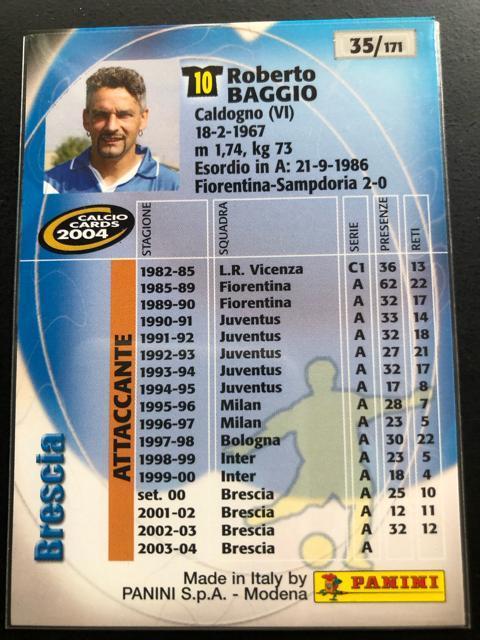 2004calcio PANINI/NO-35・Brescia・ロベルト・バッジオ < トレーディングカード 2004calcio PANINI/NO-35・Brescia・ロベルト・バッジオ < トレーディングカードの