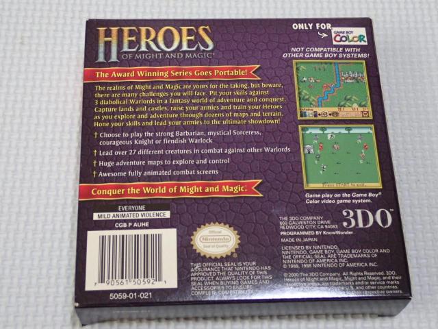 GBHEROES OF MIGHT AND MAGIC CO kĔ [q|  Q[{/\tg 