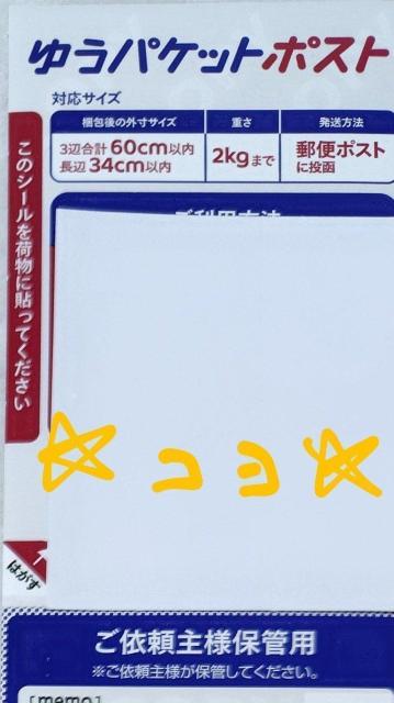 �䂤�p�P�b�g�|�X�g�����p�V�[��1�� �V�i���g�p 