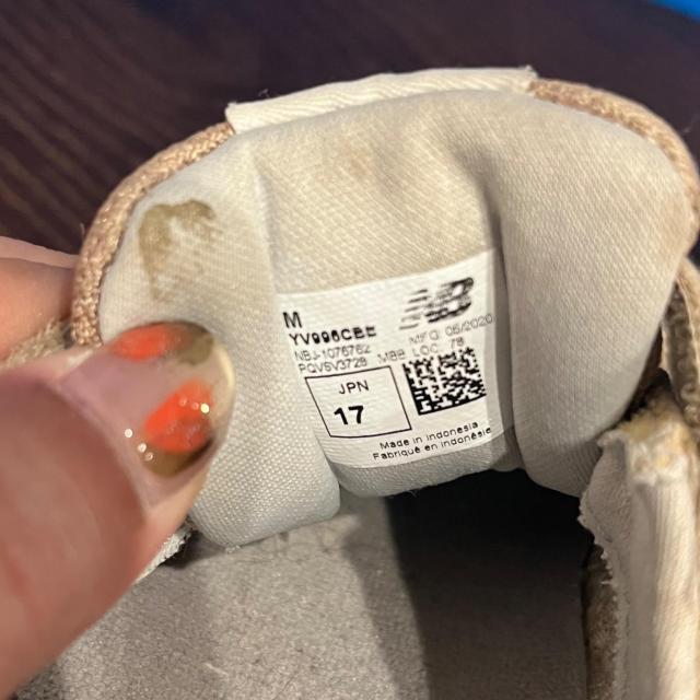 ニューバランス YV996CBE キッズスニーカー 17cm ベージュ 子供靴 マジックテープ < ブランド ニューバランス YV996CBE キッズスニーカー 17cm ベージュ 子供靴 マジックテープ < ブランドの