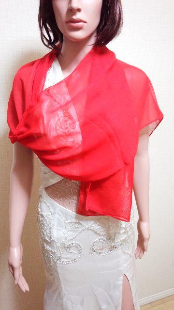 新品☆キャバ☆真っ赤なしふぉんストール☆3点で即落☆ < 女性ファッション  新品☆キャバ☆真っ赤なしふぉんストール☆3点で即落☆  < 女性ファッションの