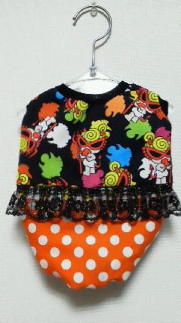 ハンドメイド*ヒスミニTシャツ*デビルキン・マルチ・黒・フリル・ドット・犬用*M < ペット/手芸/園芸  ハンドメイド*ヒスミニTシャツ*デビルキン・マルチ・黒・フリル・ドット・犬用*M  < ペット/手芸/園芸の