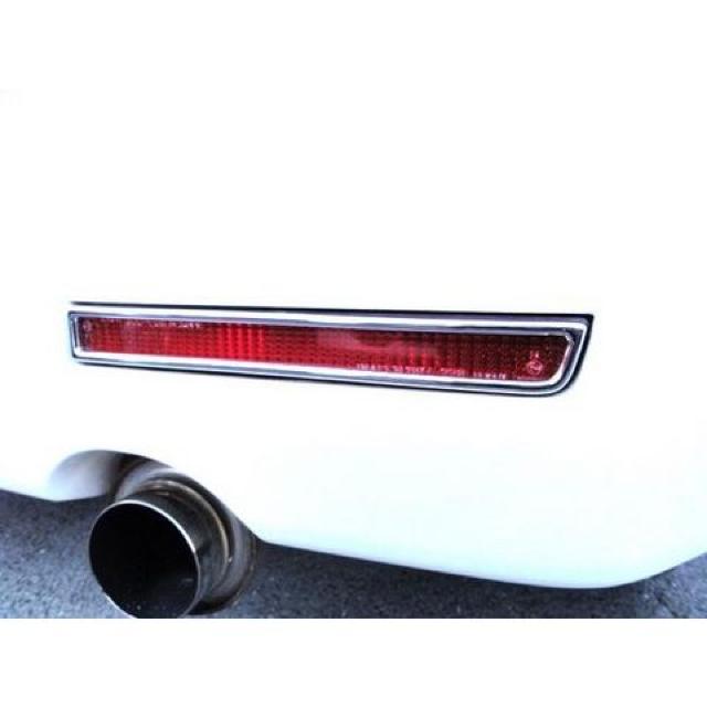 三菱 メッキ リフレクター リアバンパー ライト ランプ リング グランディス NA4W < 自動車/バイク 三菱 メッキ リフレクター リアバンパー ライト ランプ リング グランディス NA4W < 自動車/バイク