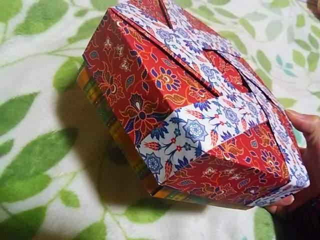 手作り:折り紙細工*六角箱(二枚重ね) < インテリア/ライフ  手作り:折り紙細工*六角箱(二枚重ね) < インテリア/ライフの