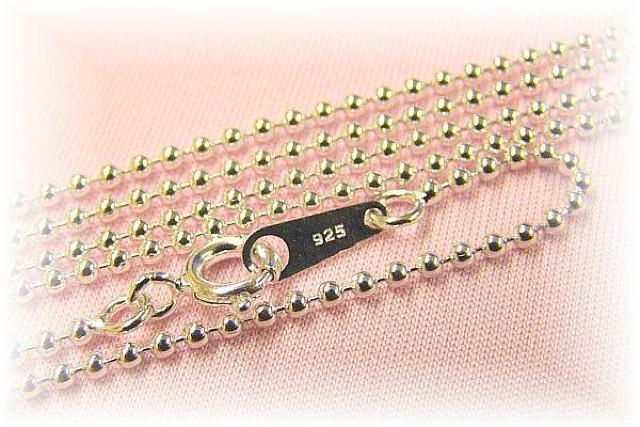ボールチェーンネックレス 60cm 1,5mm玉 Silver925 < 女性アクセサリー/時計  ボールチェーンネックレス 60cm 1,5mm玉 Silver925  < 女性アクセサリー/時計の